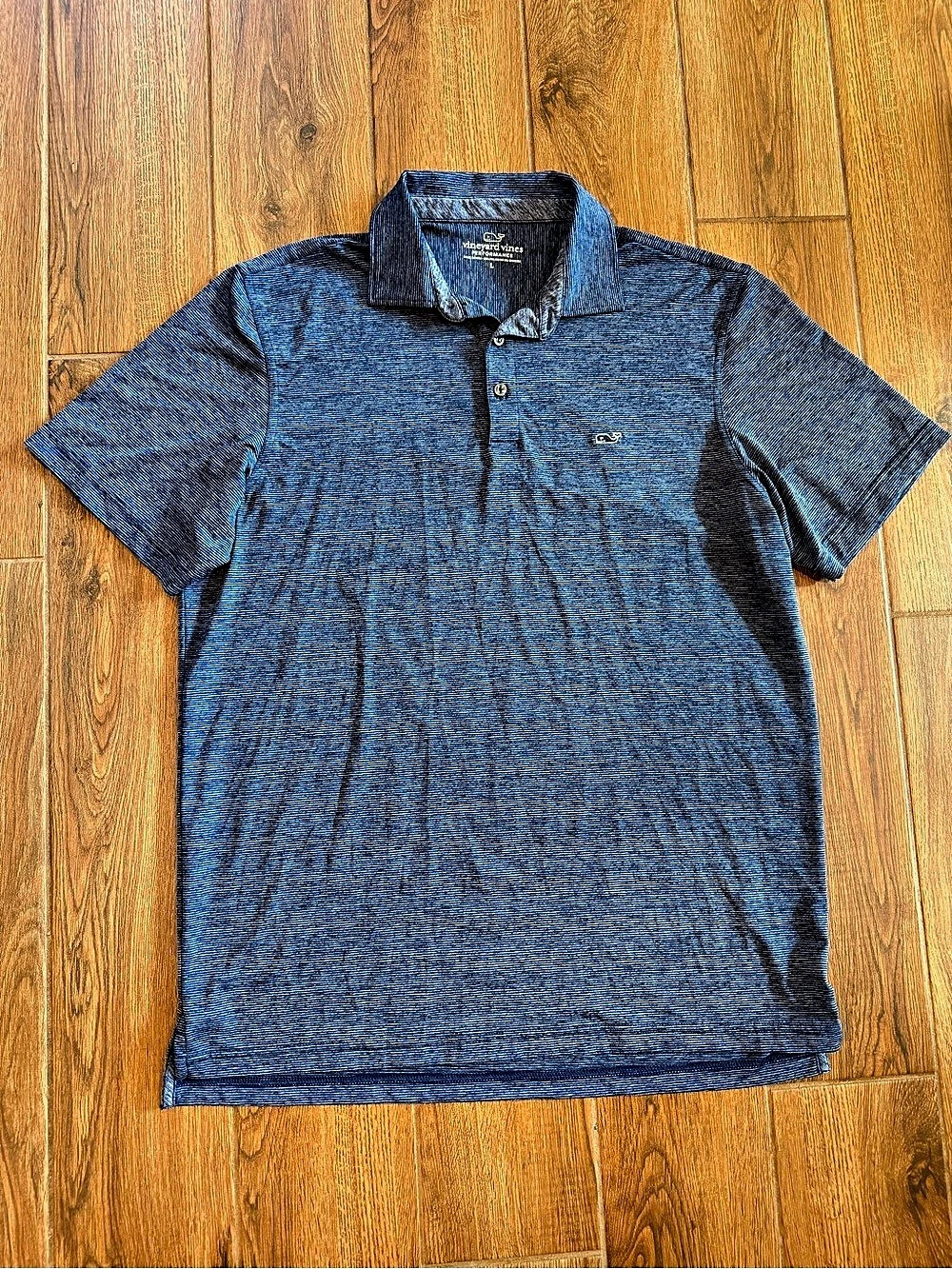 Vineyard Vines Performance Polo Blue pattern / men’s large / Like New